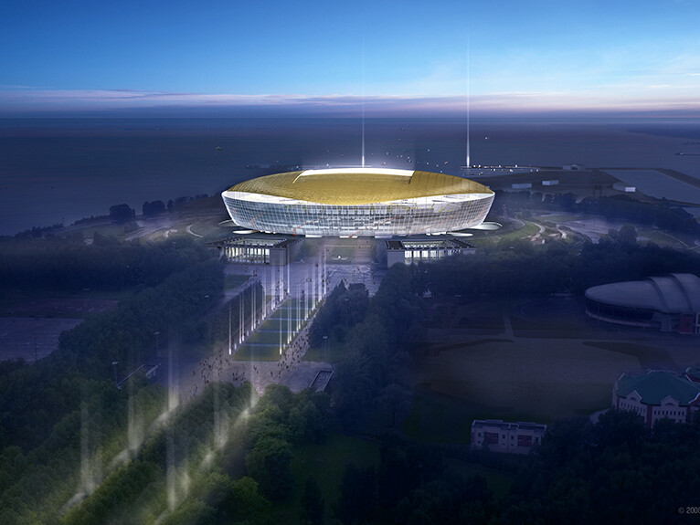 Stadion Golden Eye in St. Petersburg, Russland